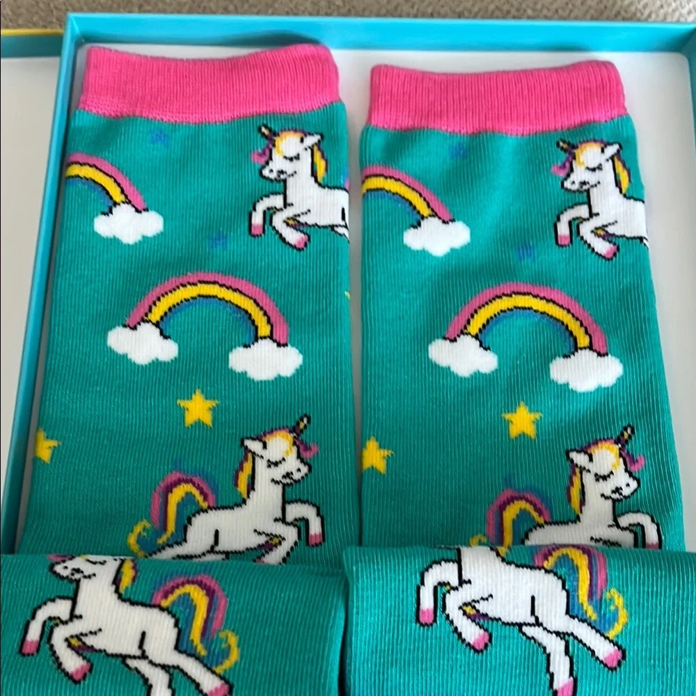 Colorful Unicorn Socks